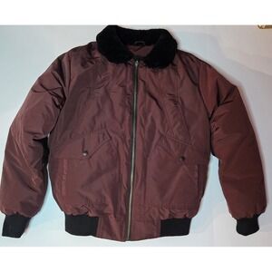 CMFR Exclusive Oxton Bomber Down Jacket Oxford Blood (L) NWOT Small Scuff-Pocket